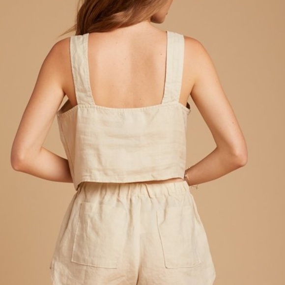 MATE the Label Cream Crop Top - Picture 3 of 9